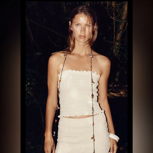 Zara knit bandeau top - Picture 4 of 13